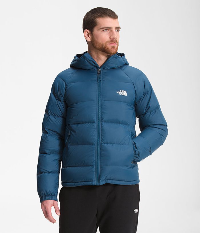 The North Face Puffer Jacket Hydrenalite Down Hoodie Blue - Mens - Thailand NBOWG-5104